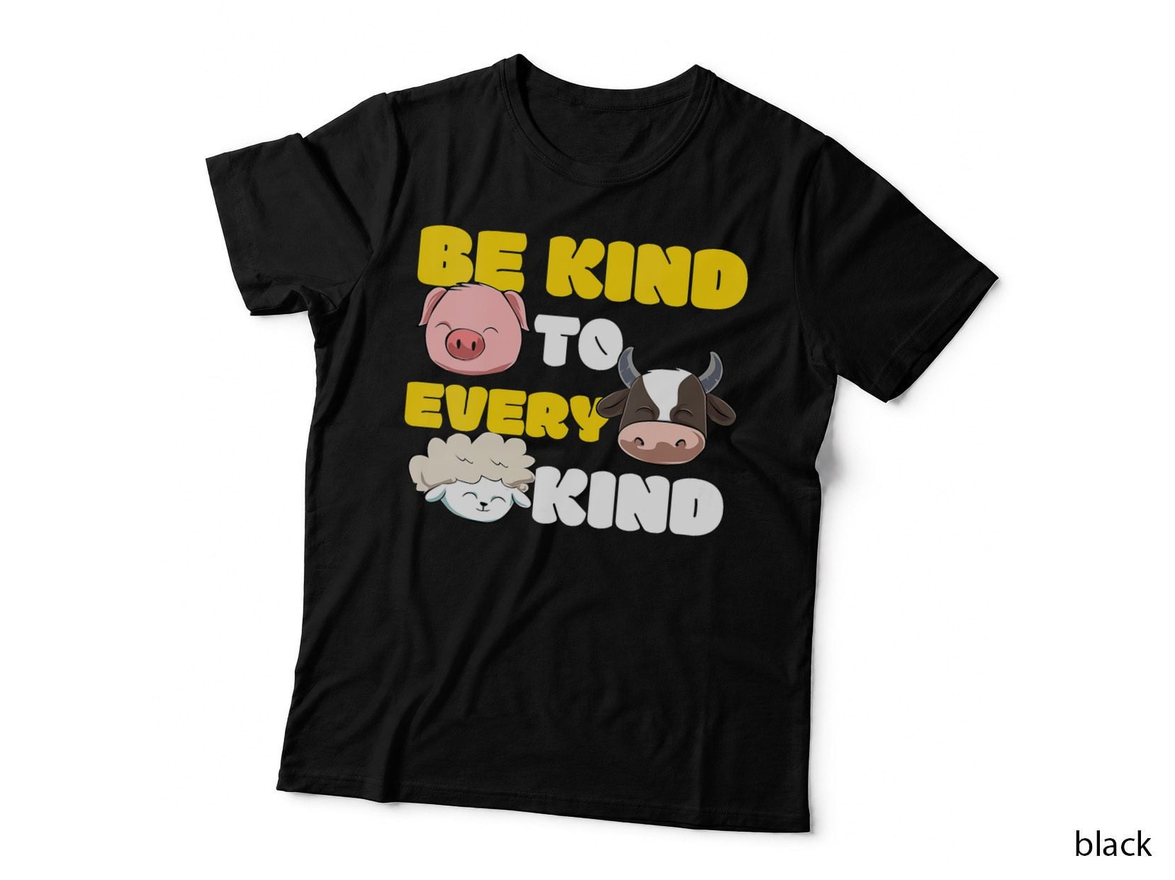 Be Kind to Every Animal Rights Vegan Vegetarian Veggie T-Shirt