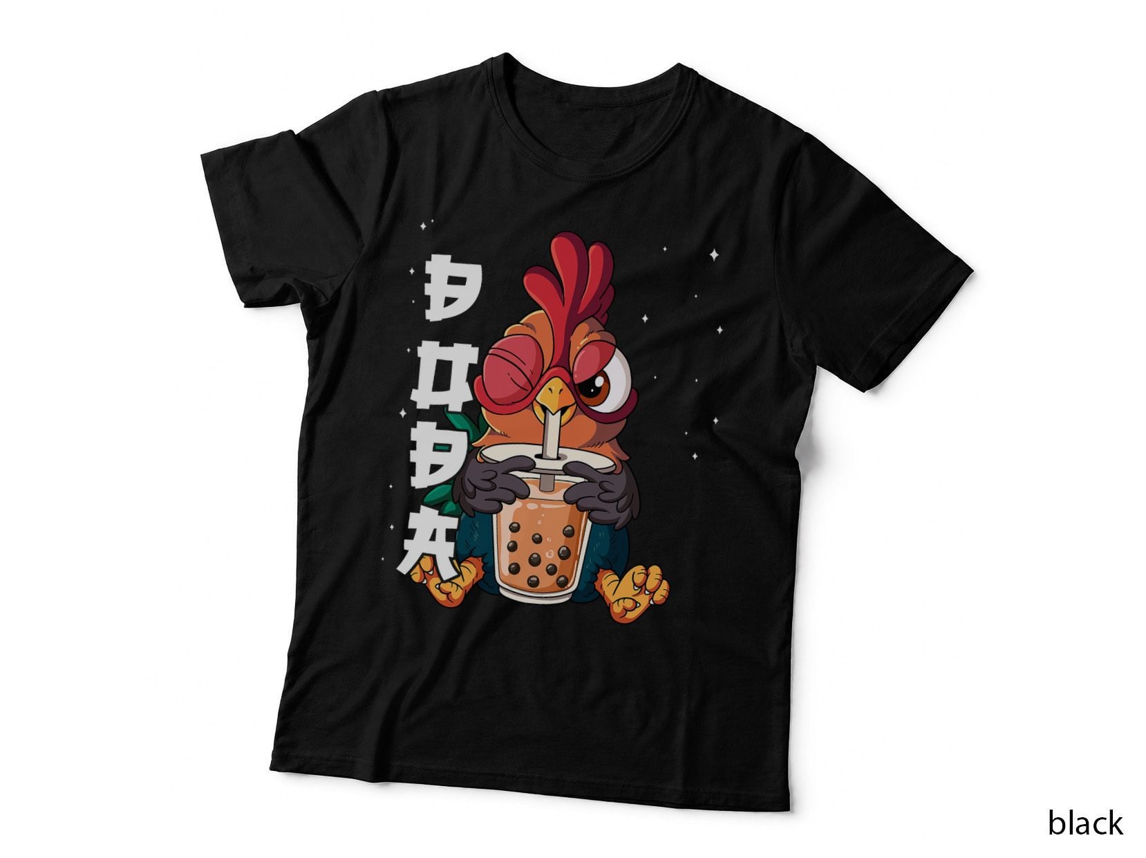 Bubble Tea Rooster Boba Tea, Foodie, Cute Drink Lover Gift, for Women T-Shirt