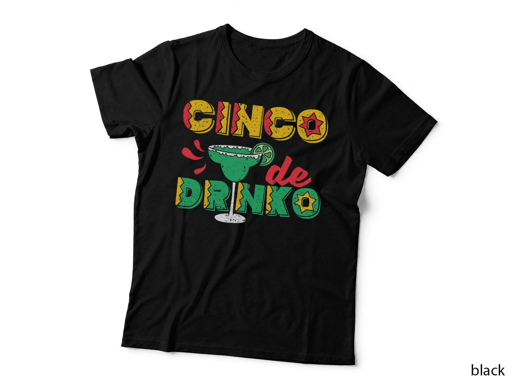 Cinco De Drinko Mayo Mexican Drinking Tequila Margarita T-Shirt