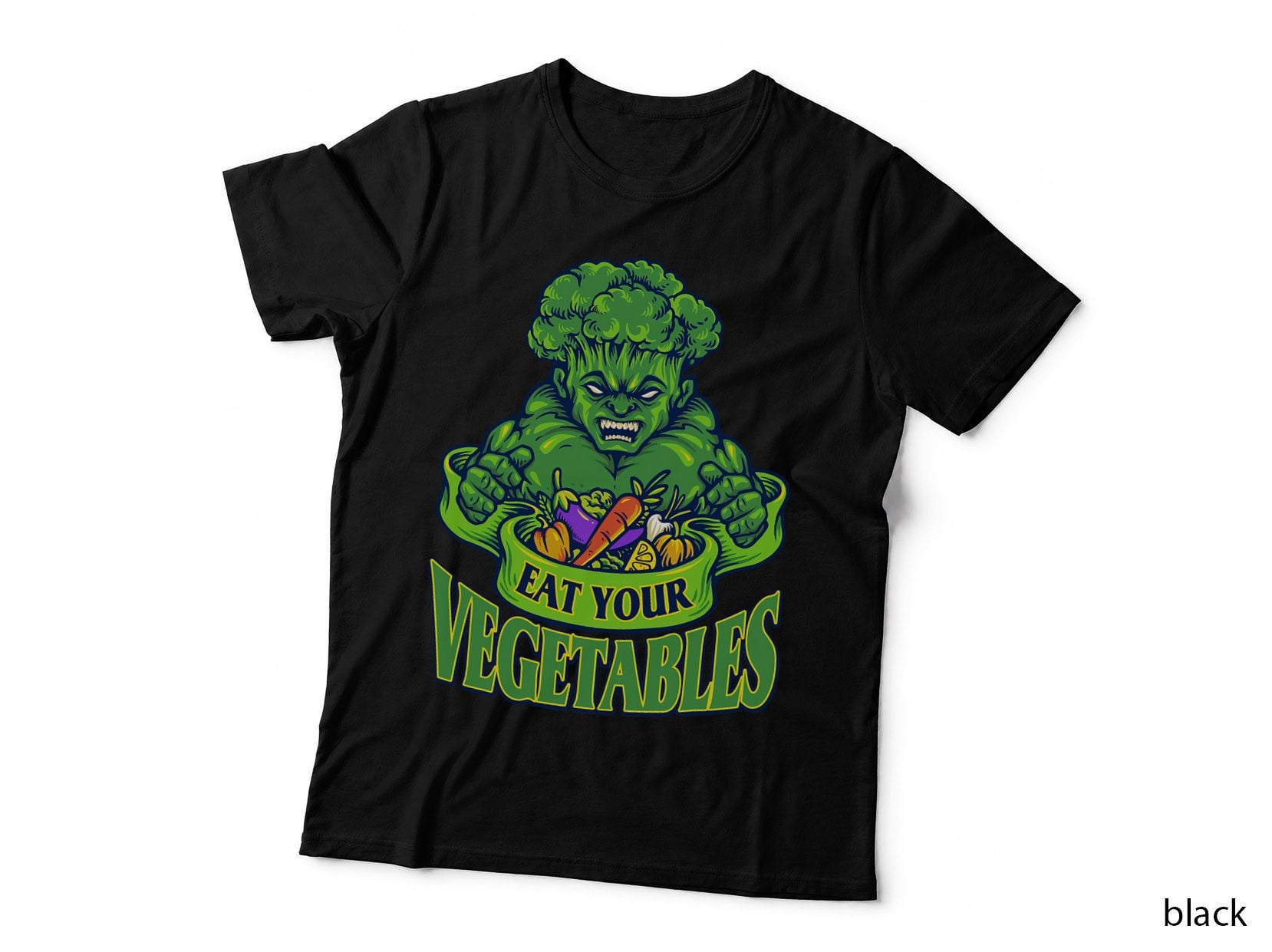 Eat Your Vegetables World Vegetarian Day Brocoli Vegan T-Shirt
