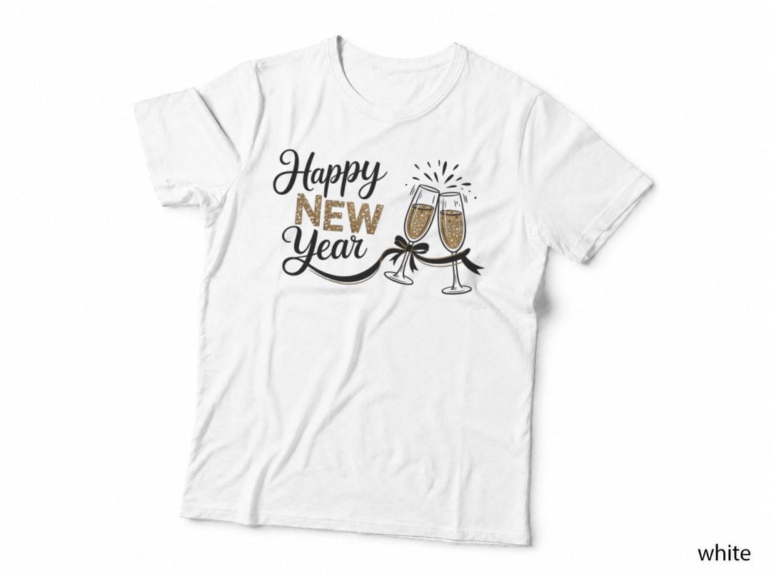 Happy New Year Happy New Year T-Shirt, Cheers to New Year's Eve Graphic Tee