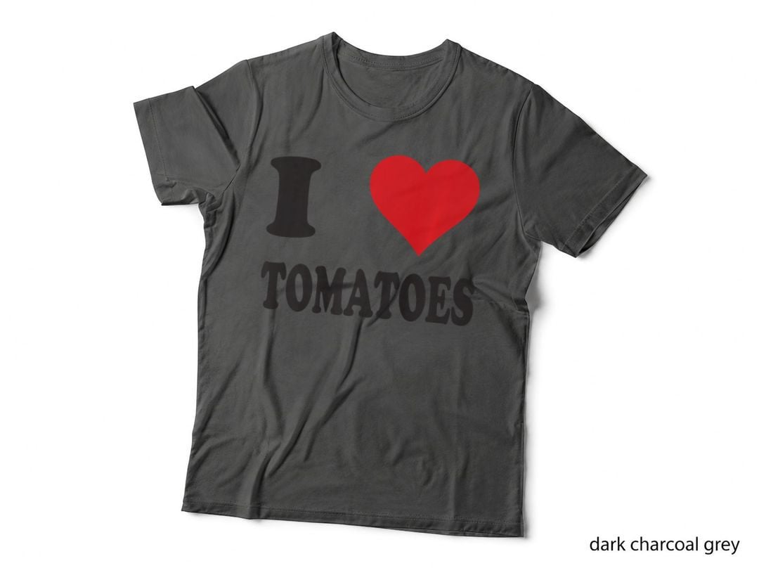 I Love Tomatoes Heart Vegan Veggie Nutrition Gift Lover T-Shirt