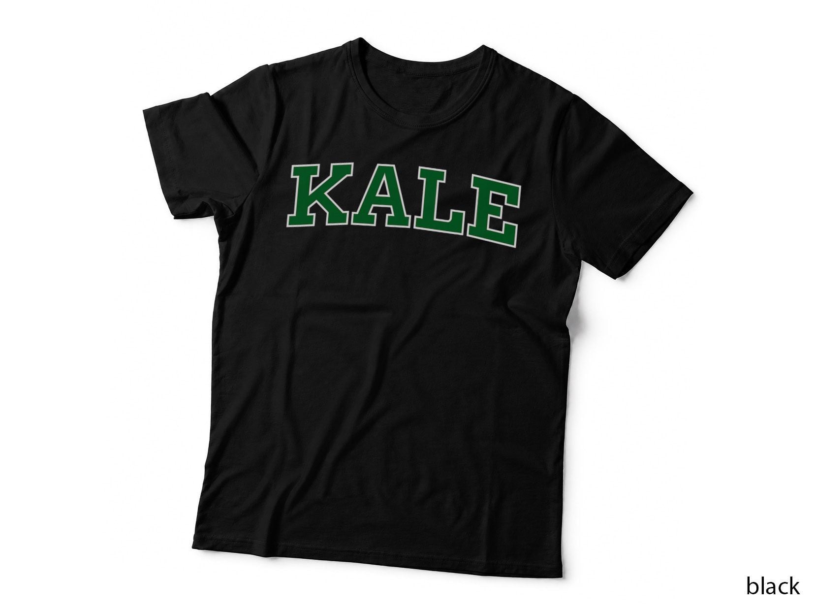 KALE University LEAFY Greens Organic Gardener GO VEGAN T-Shirt