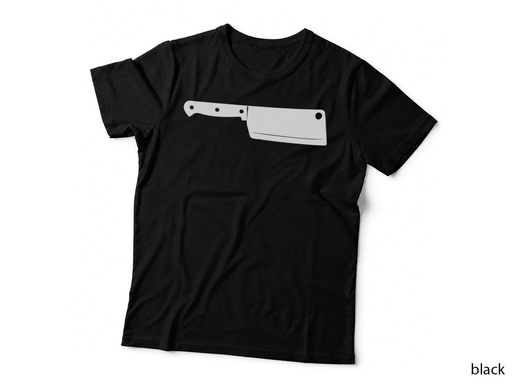 Kitchen Knife Silhouette Barbecue T-Shirt, Barbecue Graphic Tee