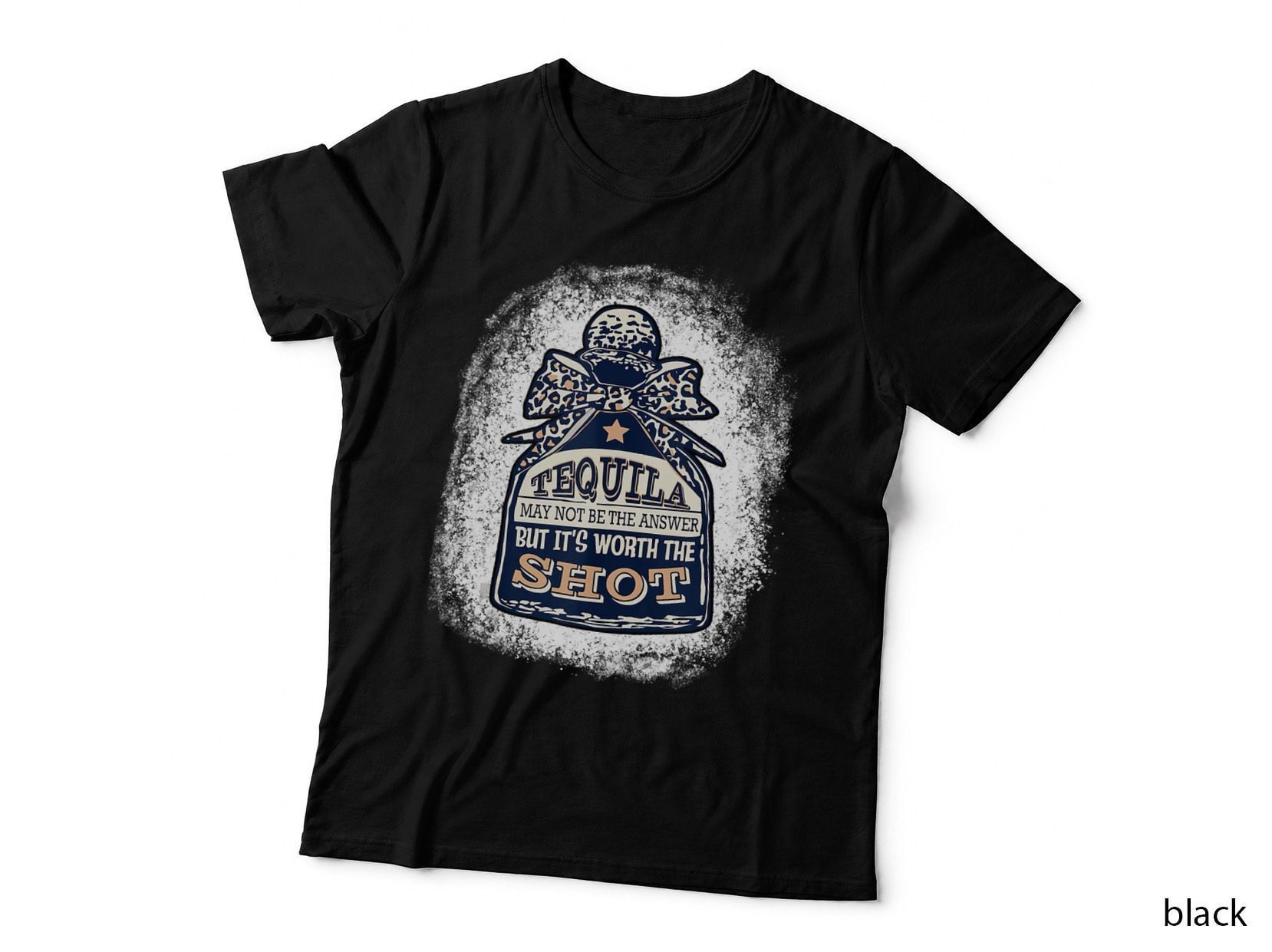 Leopard Tequila May Not Be the Answer but It's Worth a Shot Bar T-Shirt