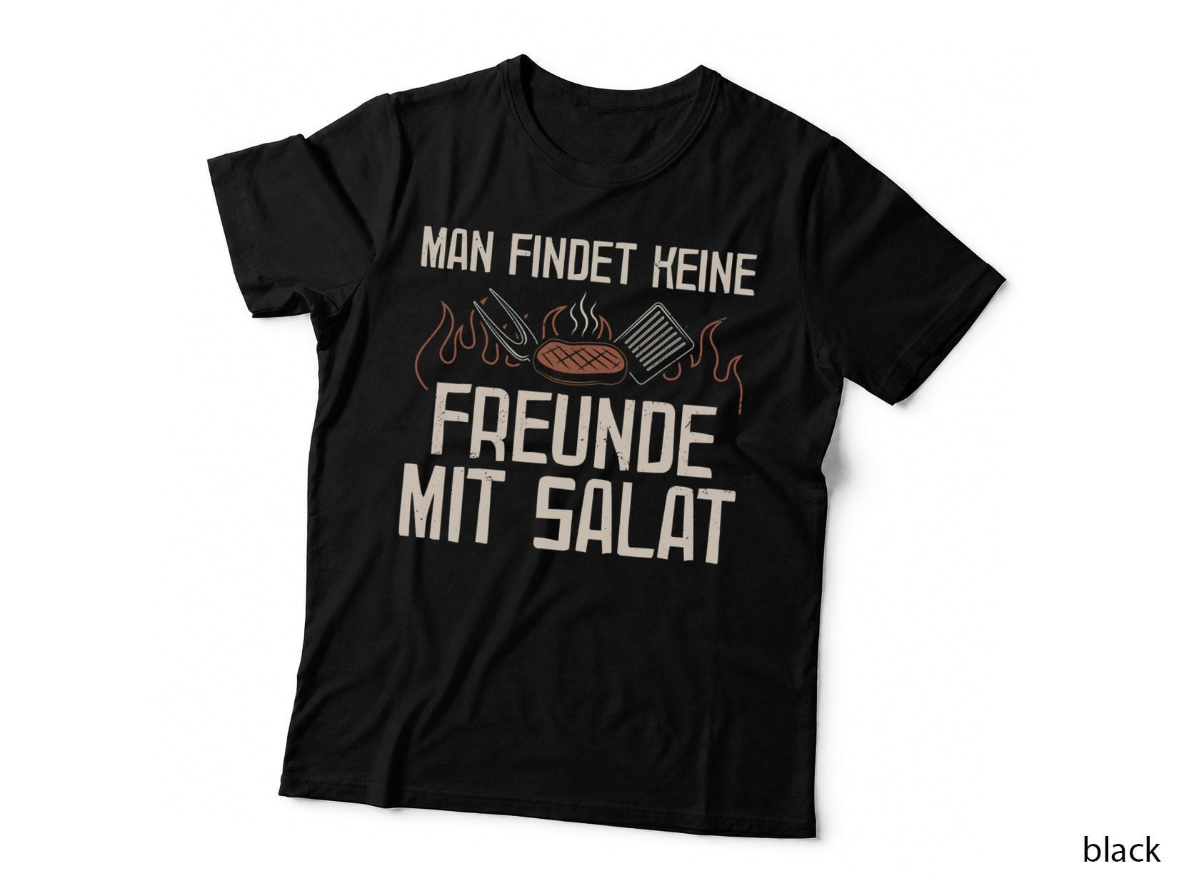 Mann Findet Keine Freunde Mit Salad, Anti-Vegan T-Shirt