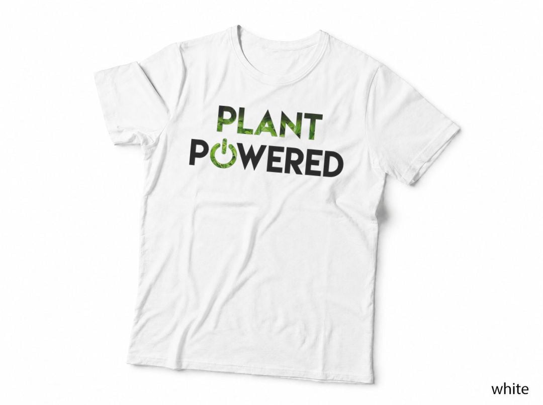 Plant Powered Vegan Men and Women T-Shirt
