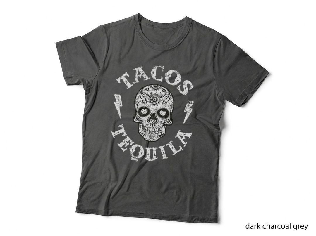 Tacos & Tequila Tshirt Mexican Food Drinking Tee Men Women T-Shirt