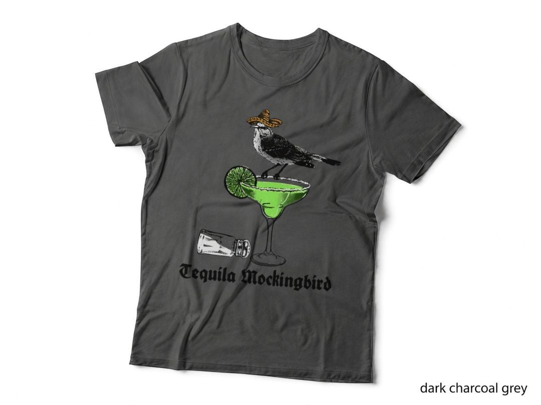 Tequila Graphic Mockingbirds Pictures Books Reading T-Shirt