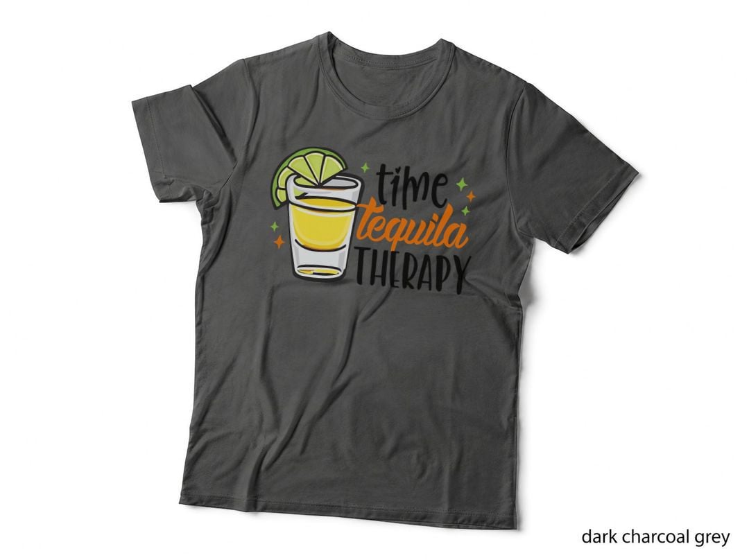 Tequila Lover Time Tequila Rapy Drinking Mexican T-Shirt