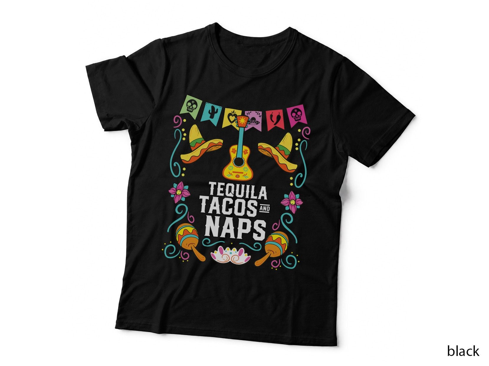 Tequila Tacos and Naps Alcoholic Tequila Drinker Mexico T-Shirt