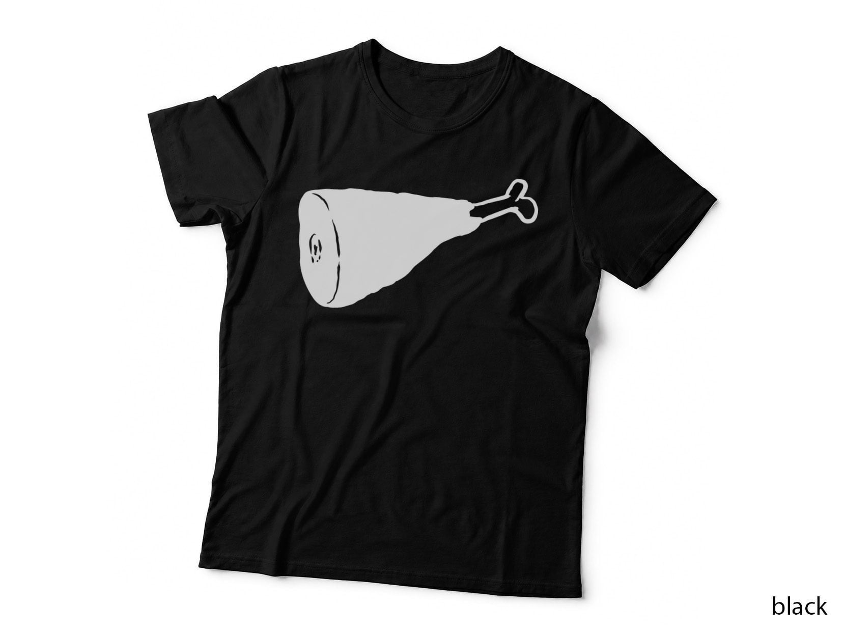 Turkey Leg Silhouette Barbecue T-Shirt, Barbecue Graphic Tee