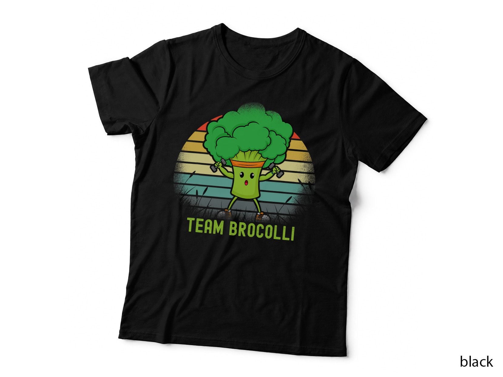 Vegetarian Team Broccoli Lover Vegan Broccoli T-Shirt