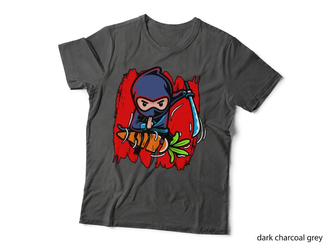 Vegetarian Vegetable Ninja Fruit Vegan No Meat Plant Based T-Shirt
