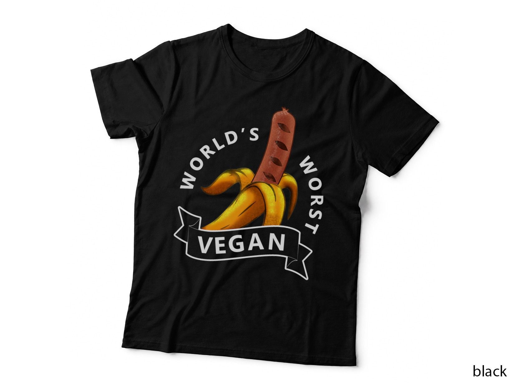 World's Worst Vegan Meat Eater Butcher Carnivore Anti, Plant Based T-Shirt