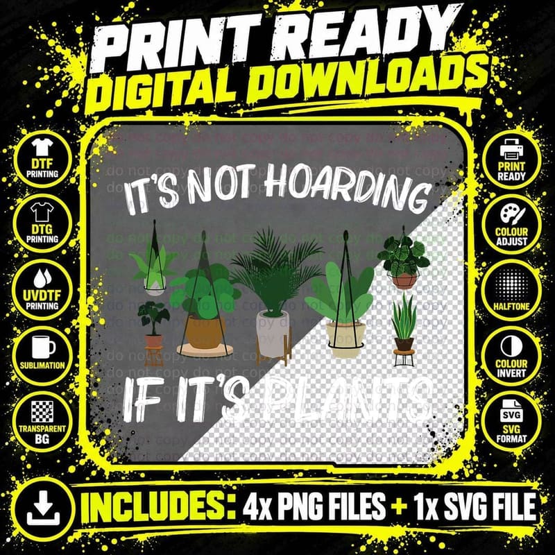 Cool Plant for Men Women Pot Gardener Plant Lover Png SVG Digital Bundle