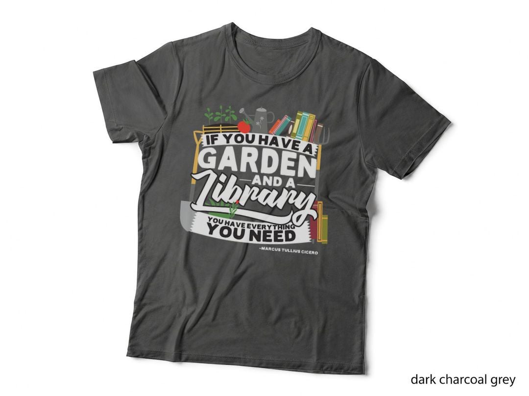 Fun Garden, Library T Shirt - Marcus Cicero Quote