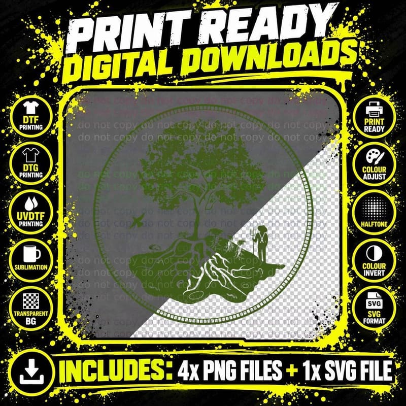 Permaculture and Market Gardening T-Shirt Png SVG Digital Bundle