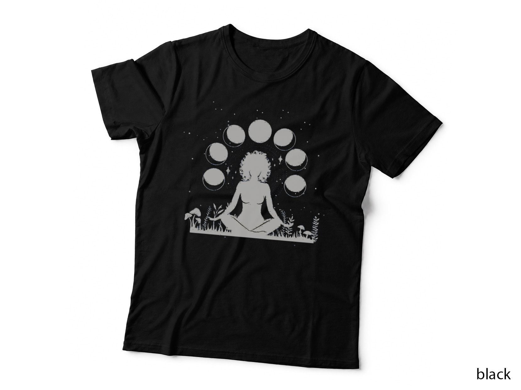 Sitting Garden Moon Goddess T-Shirt