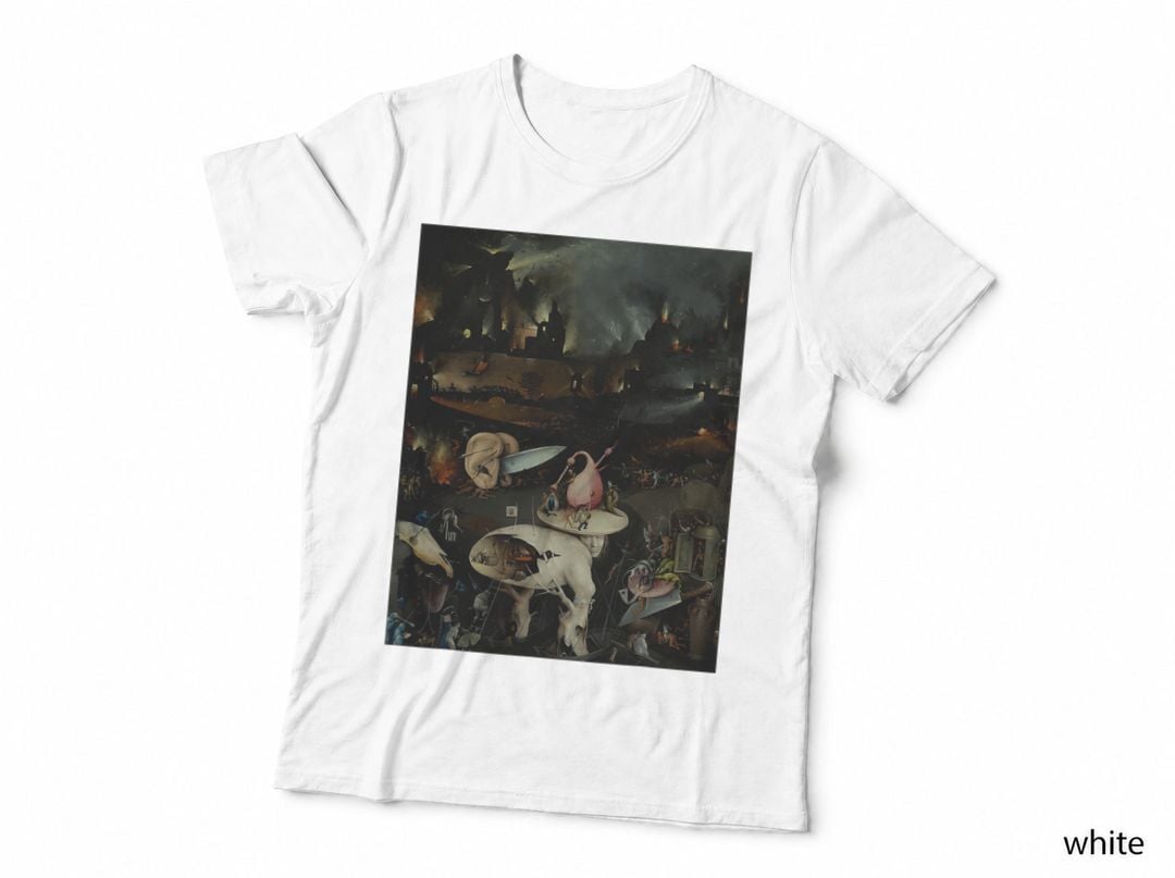 The Garden of Earthly Delights Famous Painting by Bosch T-Shirt
