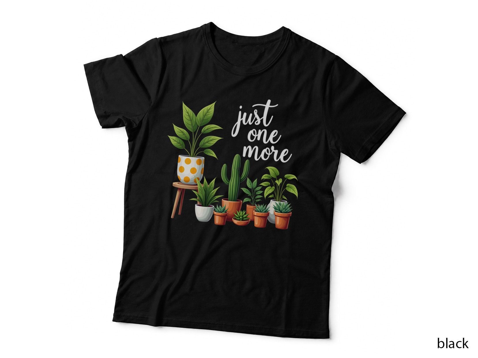 Variety Potted Plants Broad Delicate Leaves Terracotta White Pots Garden T-Shirt