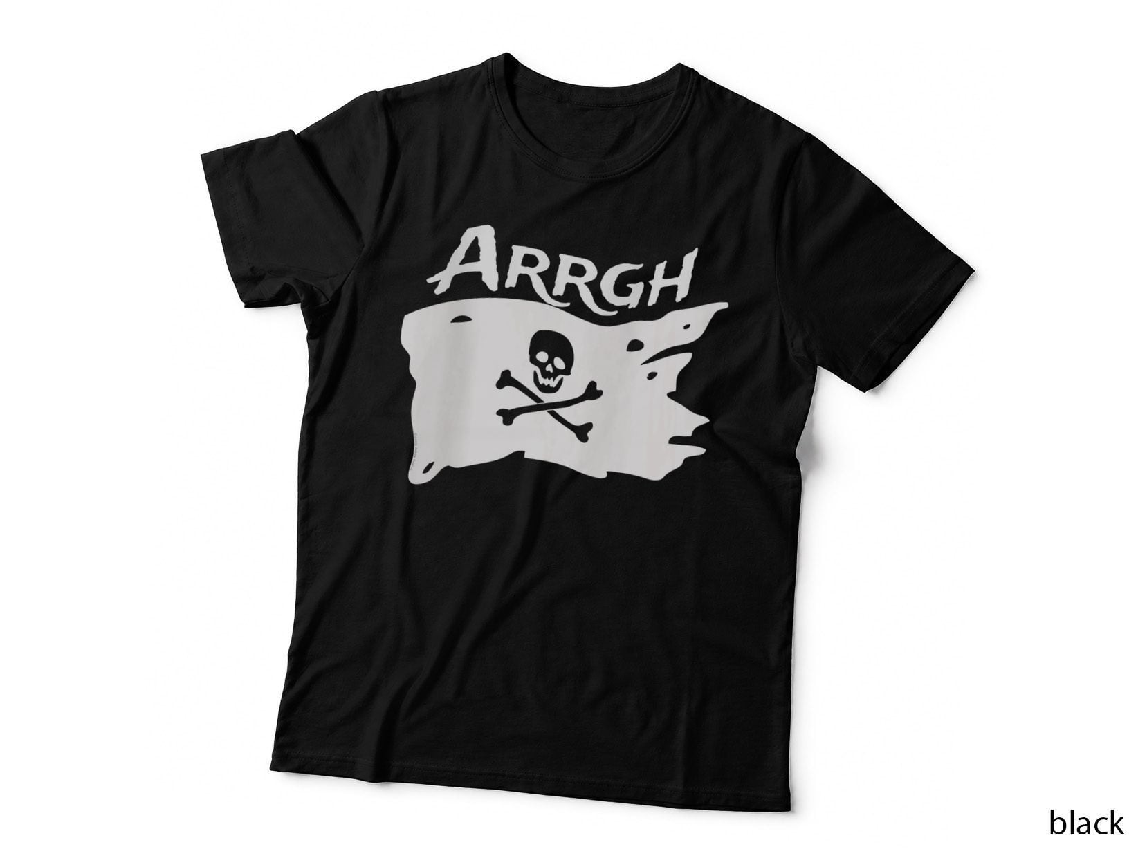 ARGH Pirate Skull and Crossbones Jolly Roger ARGH Pirate, T-Shirt