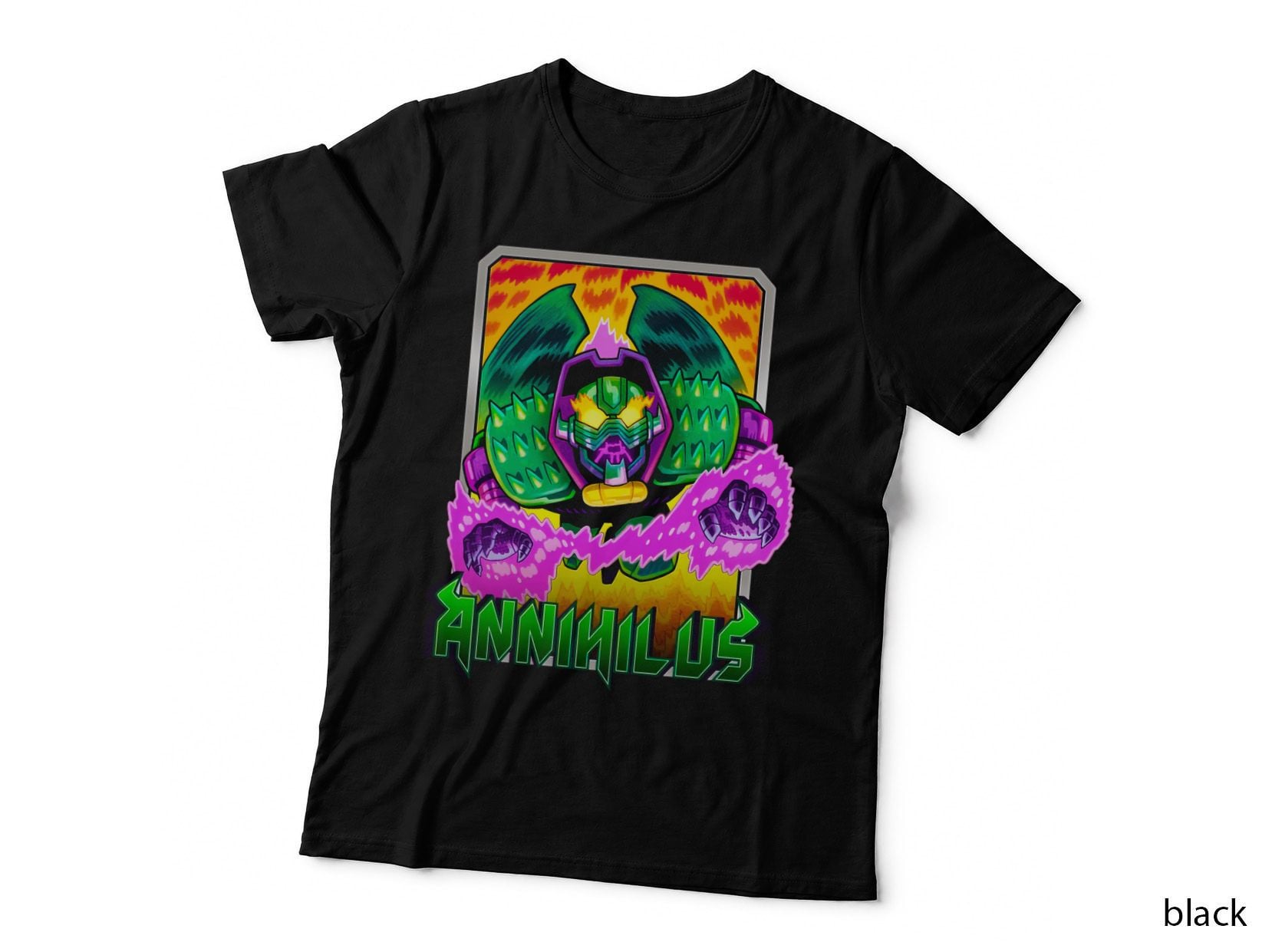Annihilus Illustration Skull Glowing Creature T-Shirt