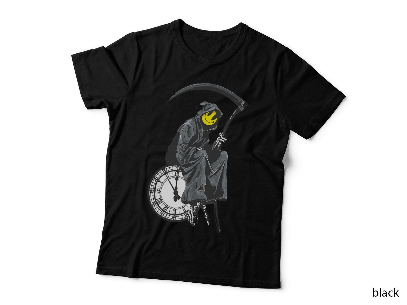 Banksy's Grim Reaper Clock T-Shirt