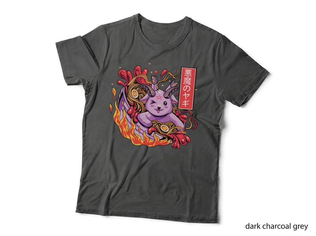 Baphomet Ramen Noodles Japanese Goat Goth Pentagram Gothic T-Shirt