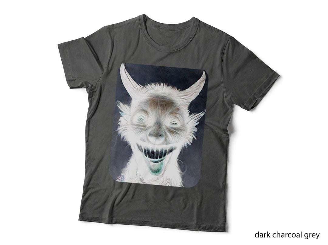 Dark Art and Occult Lovers Laughing Satan T-Shirt