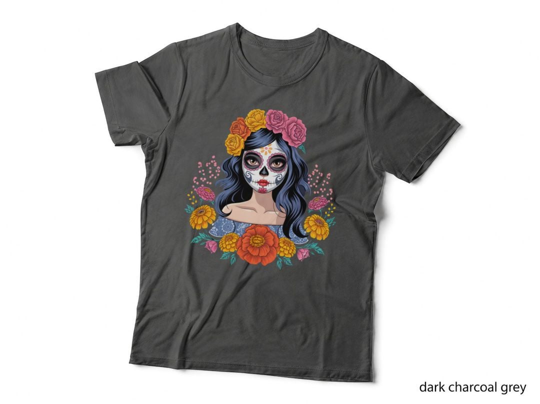 Day of the Dead La Catrina Sugar Skull Woman Dia De Los Muertos T-Shirt