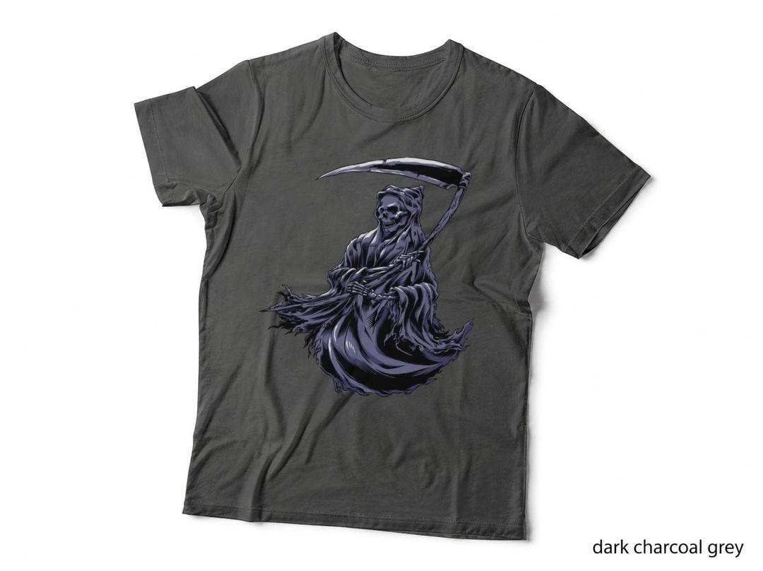 Grim Reaper Death Dark Blue T-Shirt