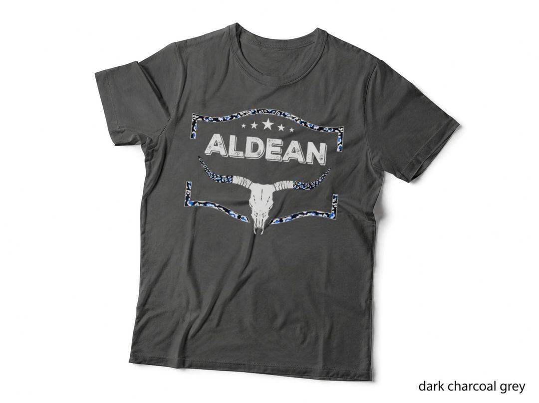 Howdy Aldean Bull Skull Aldean Western Country Aldean Cowboy T-Shirt
