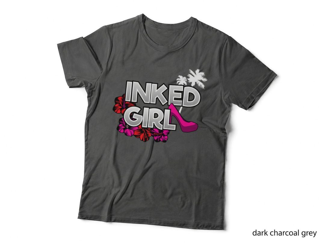 Inked Girl Tattoo Artist T-Shirt, Inked Style, Tattoo Lovers Apparel