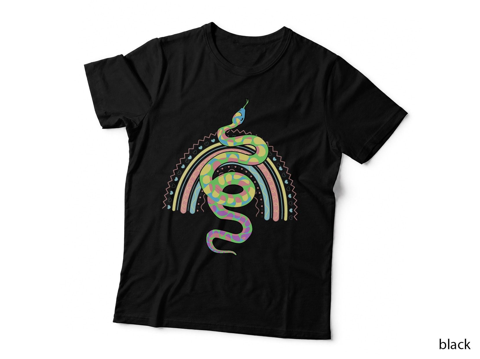 Japanese Reptile Animal Pastel Goth Aesthetic Predator Snake T-Shirt