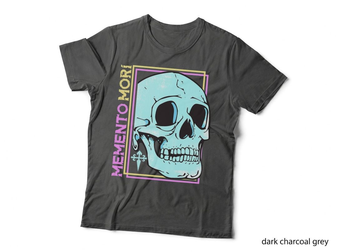 Memento Mori Pastel Goth Skull Gothic Quote T-Shirt
