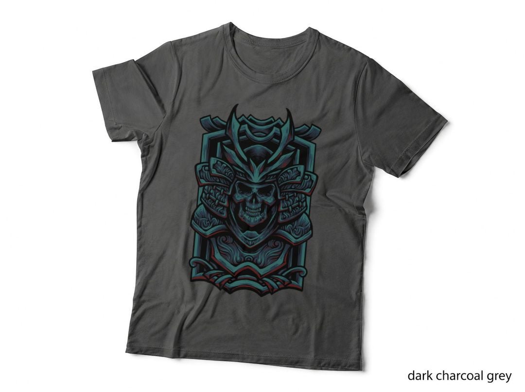 Ornate Skull Decorative Teal Turquoise T-Shirt