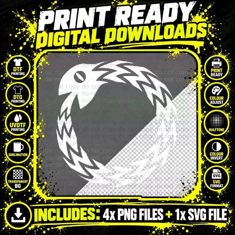Ouroboros Snake T-Shirt, Alchemy Symbol Design Png SVG Digital Bundle