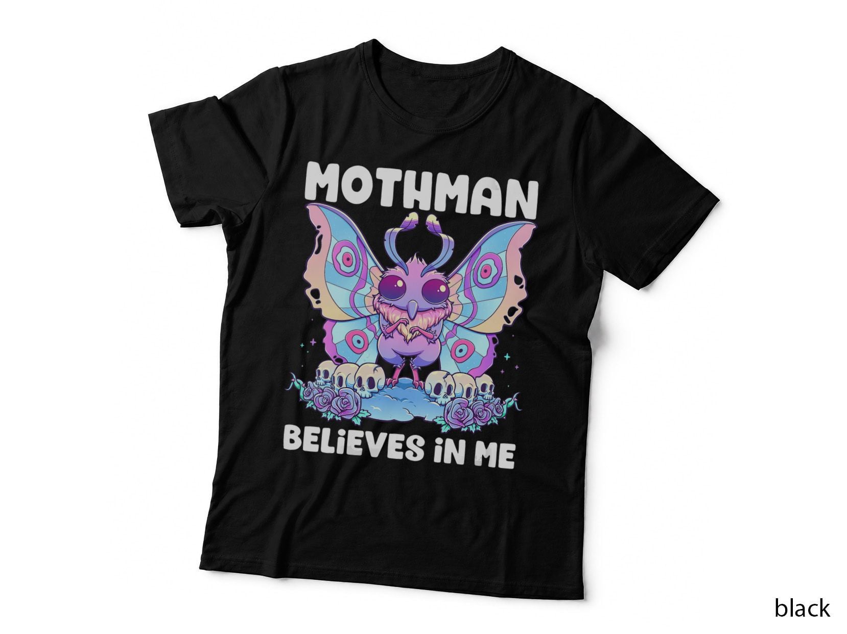 Pastel Goth Mothman Believes T-Shirt, Lover Great Tee