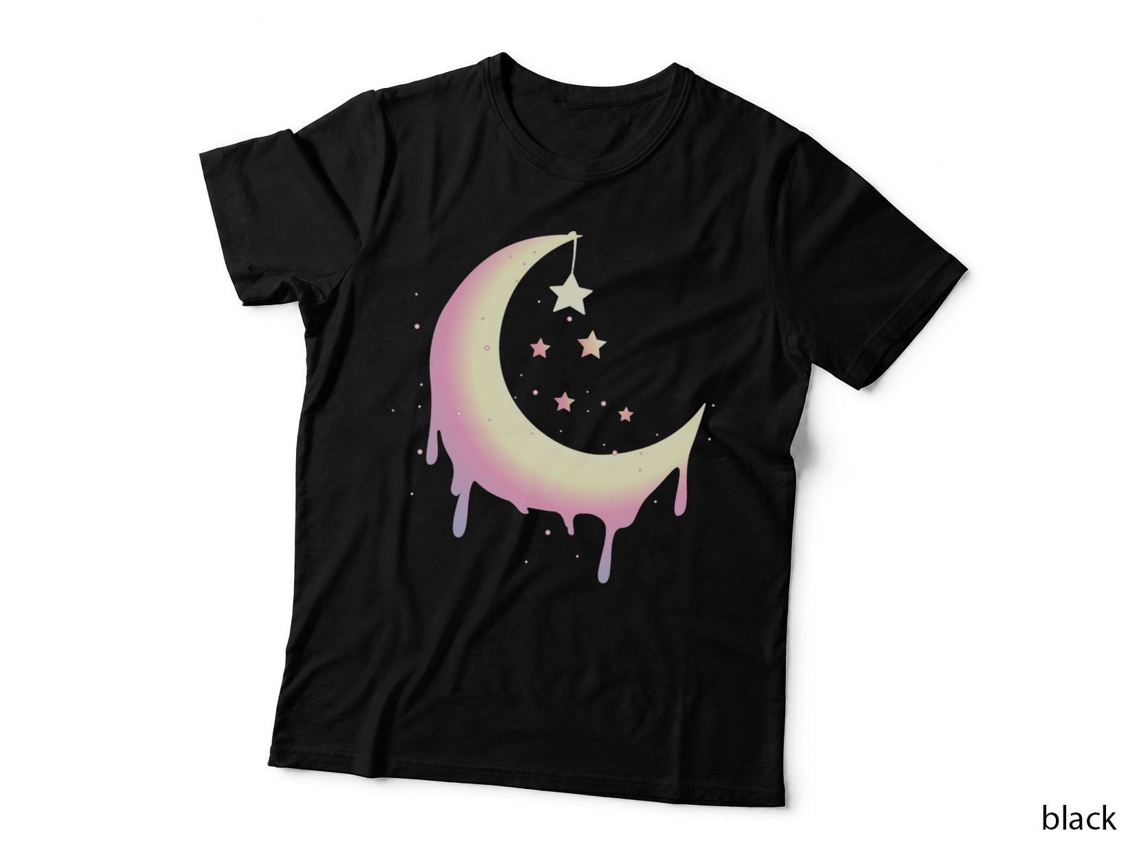 Pastel Moon Goth Vaporwave T-Shirt