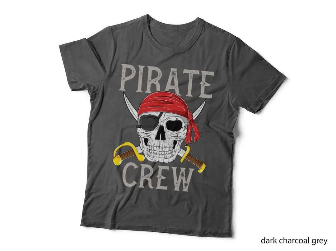 Pirate Crew Jolly Roger Flag Skull Family Matching Pirates T-Shirt