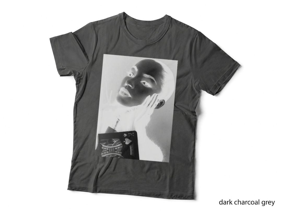 Queen of Hearts Playing Card T-Shirt, Gothic Victorian Style