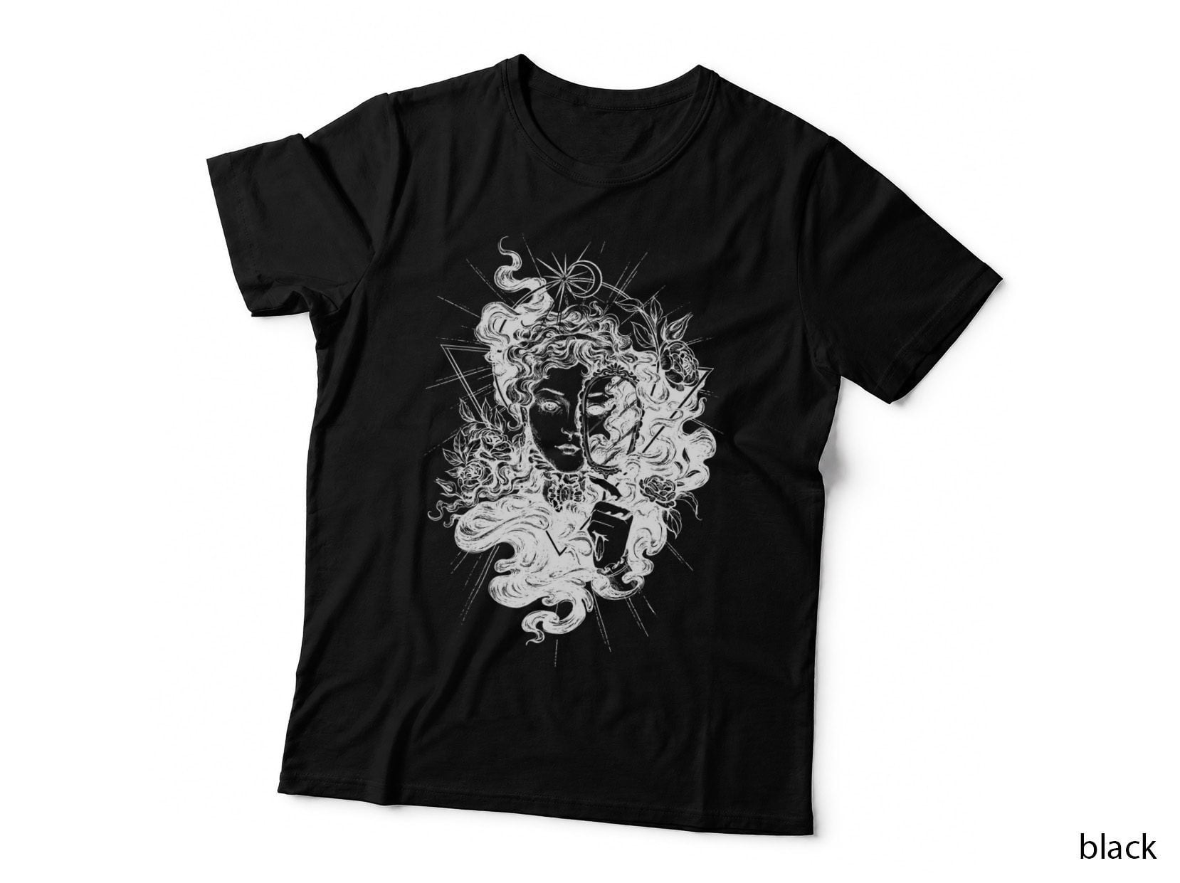 Roses Goth Design T-Shirt