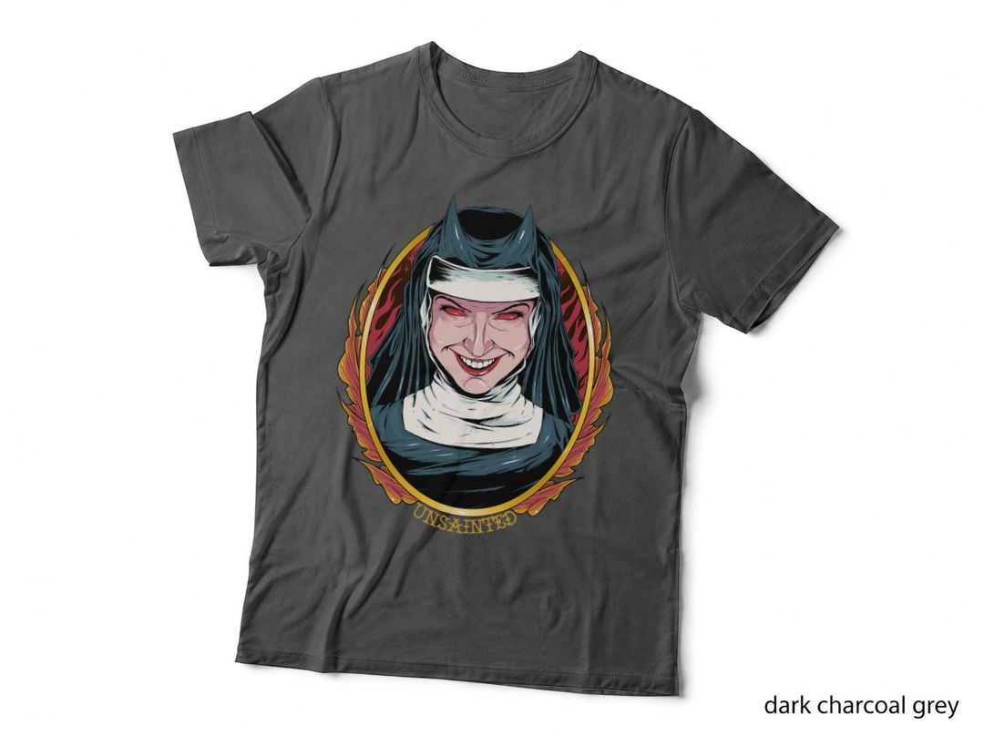 Satanic Nun Unholy Satanism Demon Evil Devil Gothic Occult T-Shirt