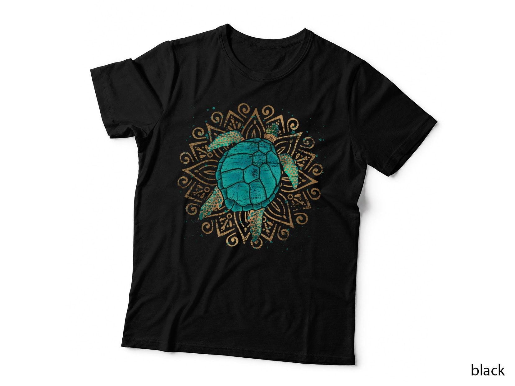 Sea Turtle Ocean Animal Hawaiian Tattoo Tribal Turtle T-Shirt