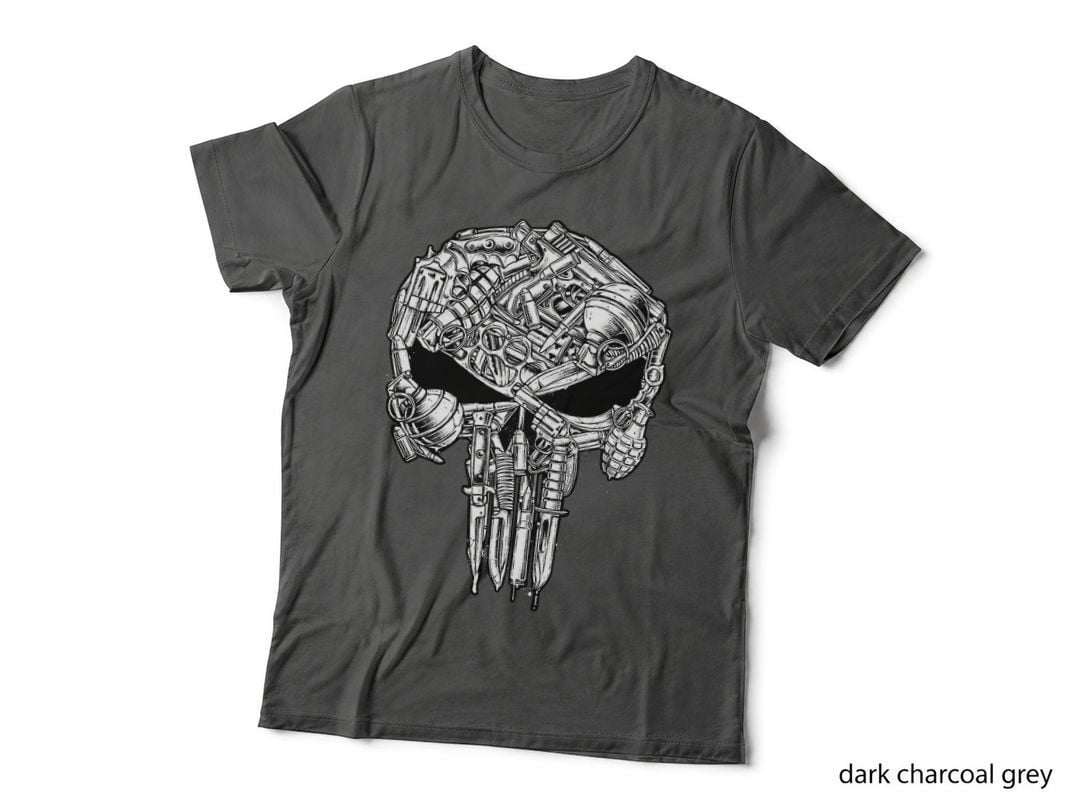 Skull Art, Punisher, Trending, Popular Printable T-Shirt