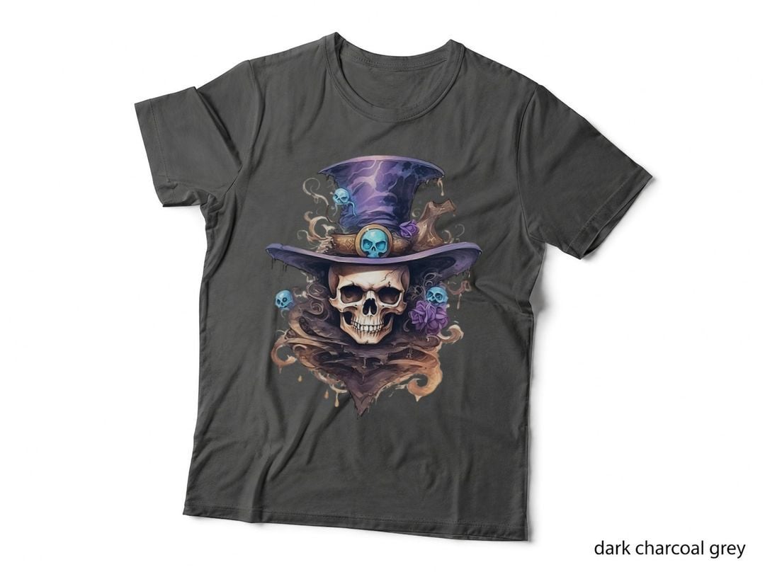Steampunk Skull Goth Design T-Shirt
