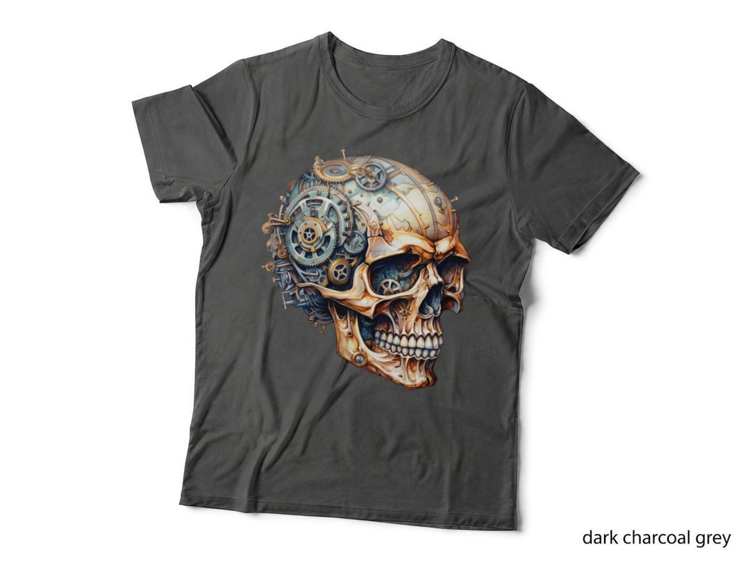Steampunk Skull with Clockwork Gears T-Shirt