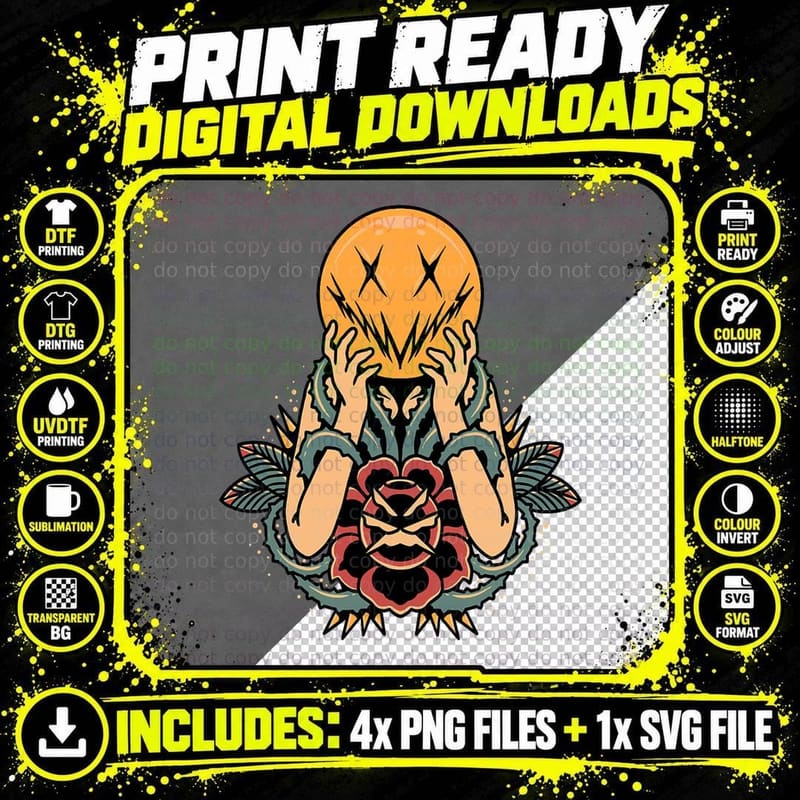 Tribal Symbol Tattoo Design T-Shirt, Tattoo Art Png SVG Digital Bundle