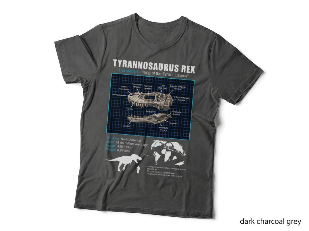 Tyrannosaurus Rex Skull Anatomy T-Shirt